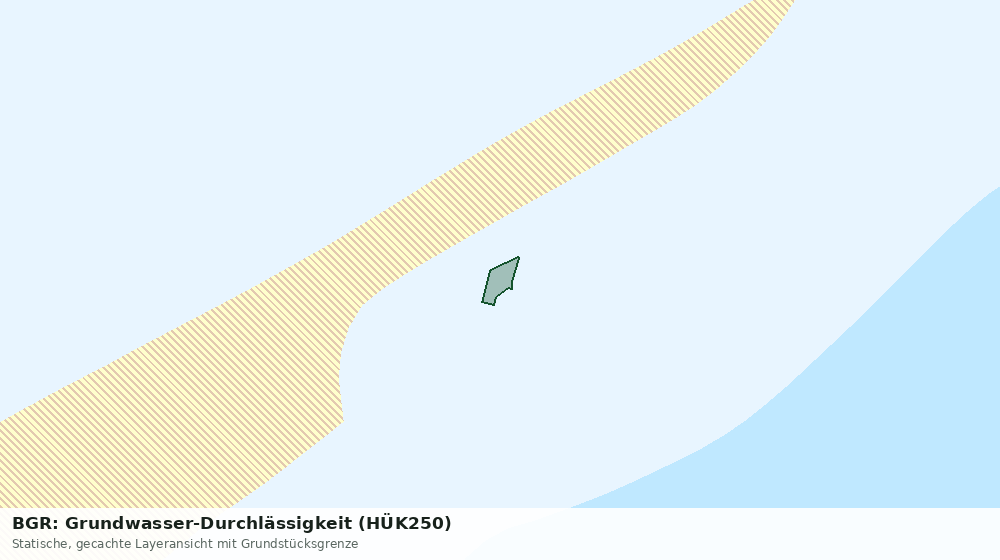 Statische Kartenansicht: BGR: Grundwasser-Durchlässigkeit (HÜK250)