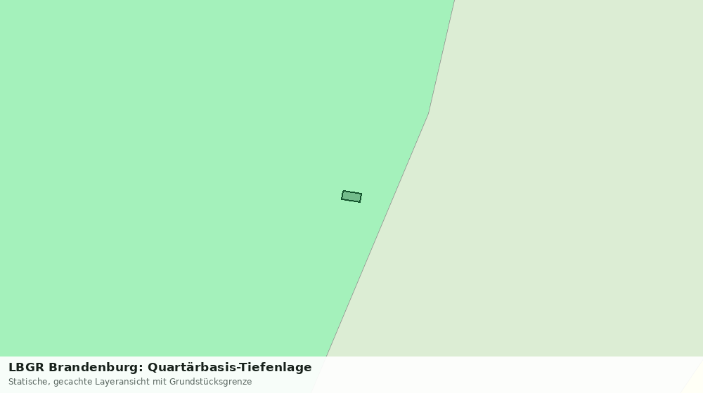 Statische Kartenansicht: LBGR Brandenburg: Quartärbasis-Tiefenlage