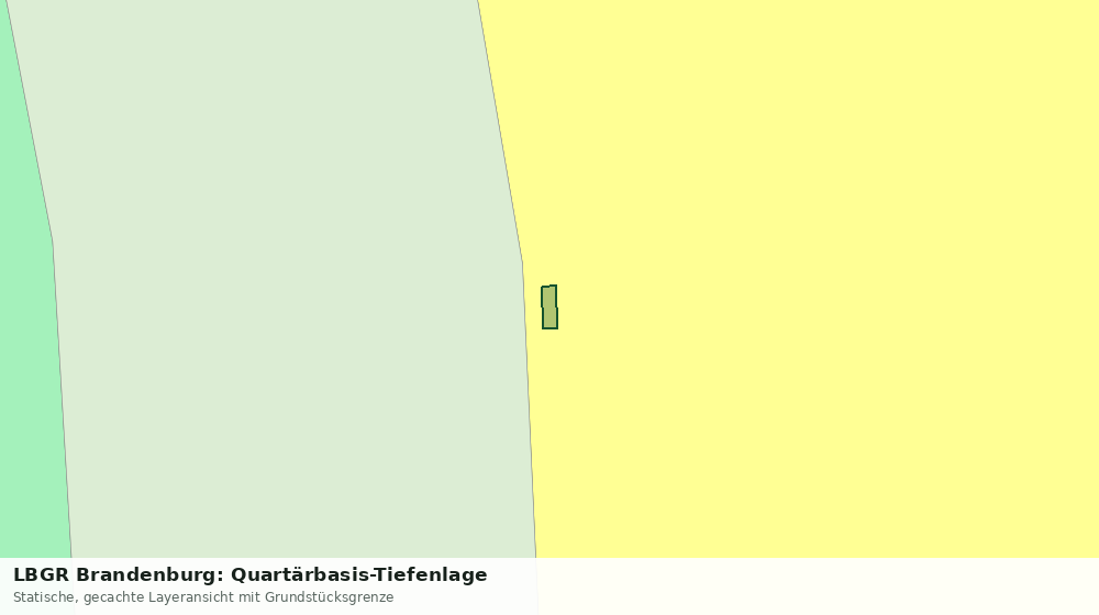 Statische Kartenansicht: LBGR Brandenburg: Quartärbasis-Tiefenlage