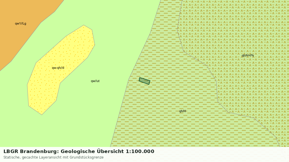 Statische Kartenansicht: LBGR Brandenburg: Geologische Übersicht 1:100.000