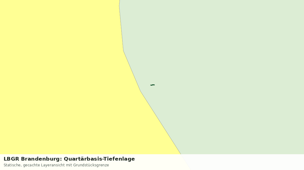 Statische Kartenansicht: LBGR Brandenburg: Quartärbasis-Tiefenlage