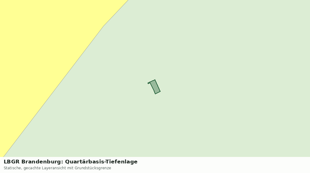 Statische Kartenansicht: LBGR Brandenburg: Quartärbasis-Tiefenlage