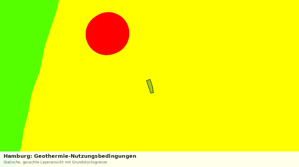Statische Kartenansicht: Hamburg: Geothermie-Nutzungsbedingungen