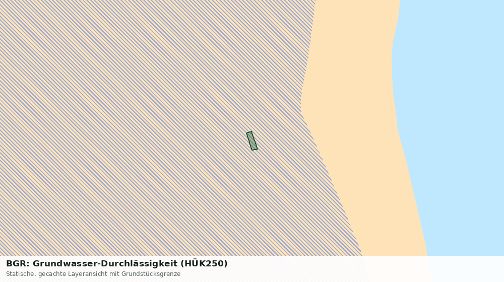 Statische Kartenansicht: BGR: Grundwasser-Durchlässigkeit (HÜK250)