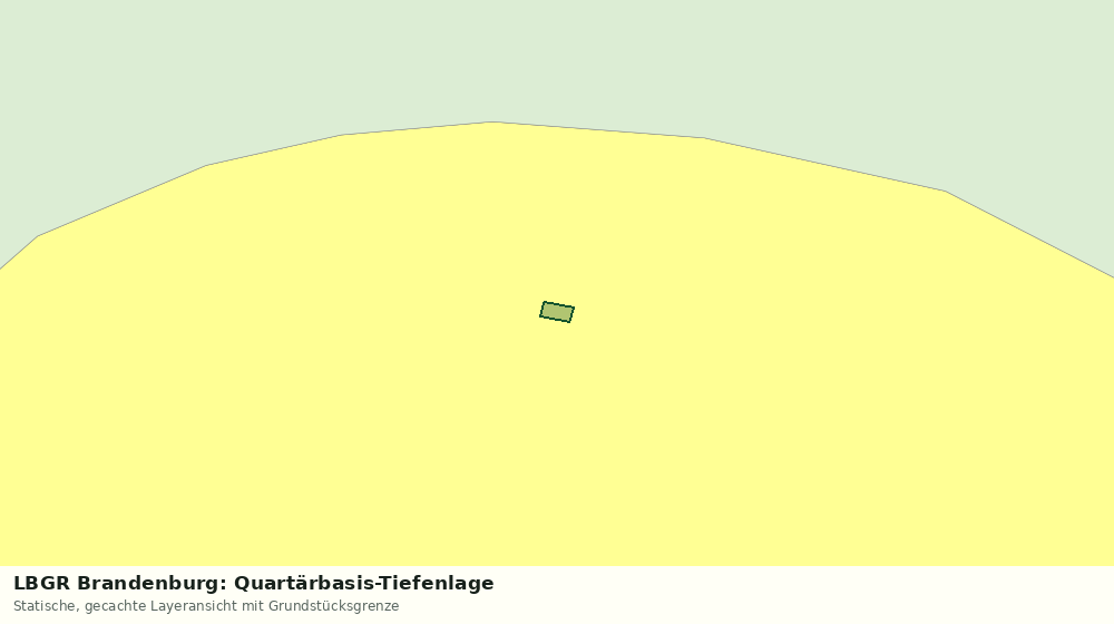 Statische Kartenansicht: LBGR Brandenburg: Quartärbasis-Tiefenlage