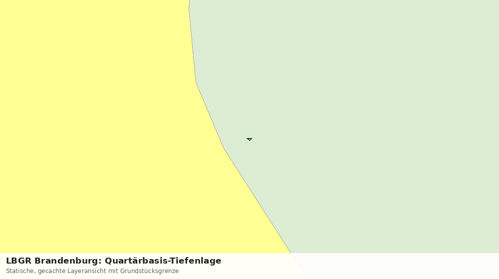 Statische Kartenansicht: LBGR Brandenburg: Quartärbasis-Tiefenlage