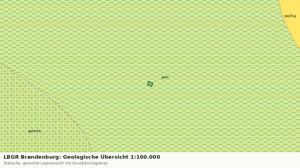 Statische Kartenansicht: LBGR Brandenburg: Geologische Übersicht 1:100.000