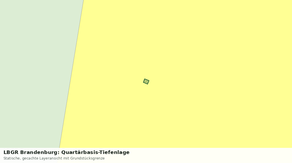 Statische Kartenansicht: LBGR Brandenburg: Quartärbasis-Tiefenlage