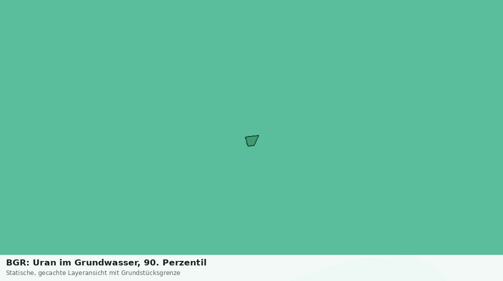 Statische Kartenansicht: BGR: Uran im Grundwasser, 90. Perzentil