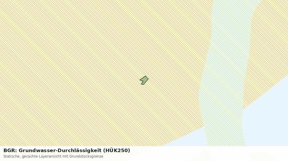 Statische Kartenansicht: BGR: Grundwasser-Durchlässigkeit (HÜK250)