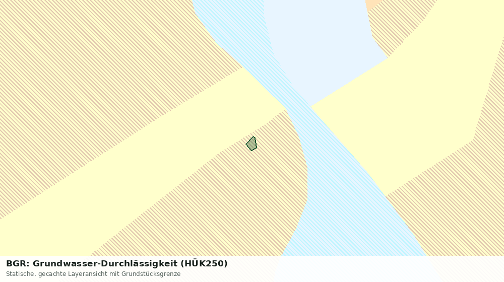 Statische Kartenansicht: BGR: Grundwasser-Durchlässigkeit (HÜK250)