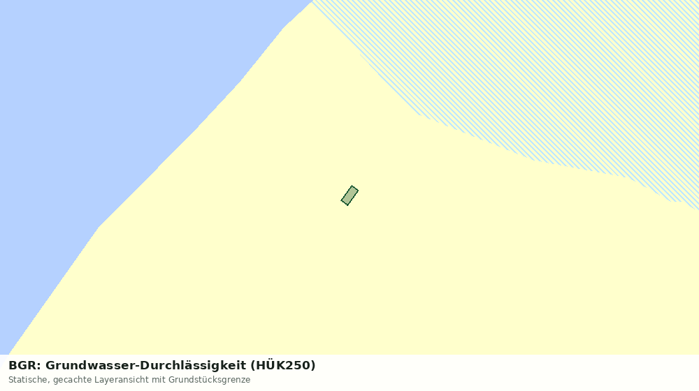 Statische Kartenansicht: BGR: Grundwasser-Durchlässigkeit (HÜK250)