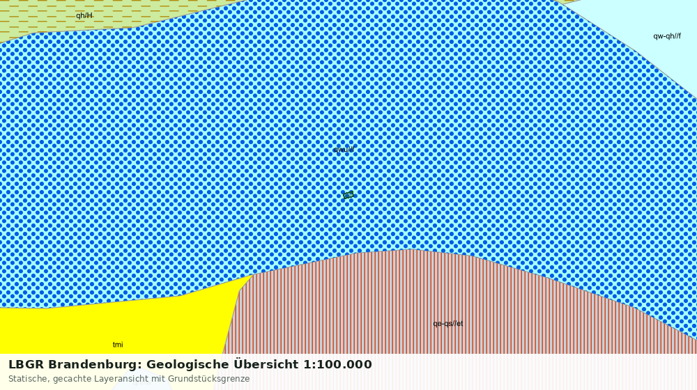 Statische Kartenansicht: LBGR Brandenburg: Geologische Übersicht 1:100.000