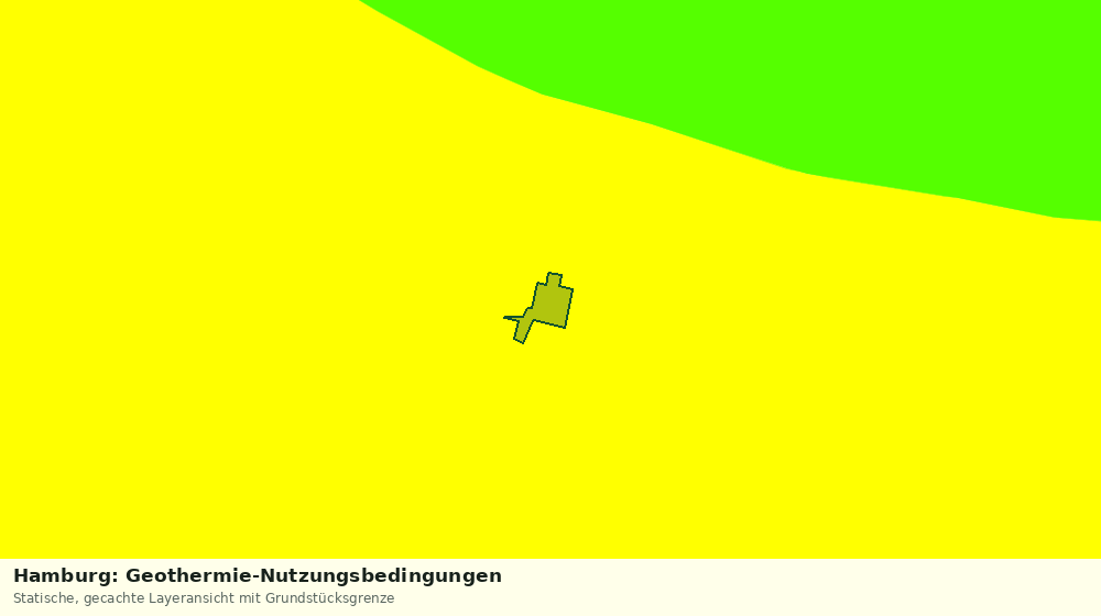 Statische Kartenansicht: Hamburg: Geothermie-Nutzungsbedingungen