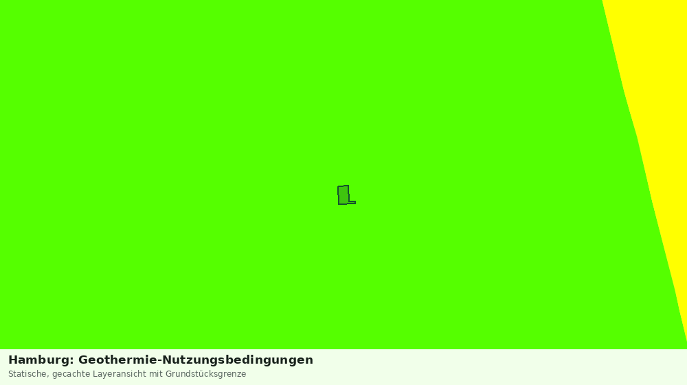 Statische Kartenansicht: Hamburg: Geothermie-Nutzungsbedingungen