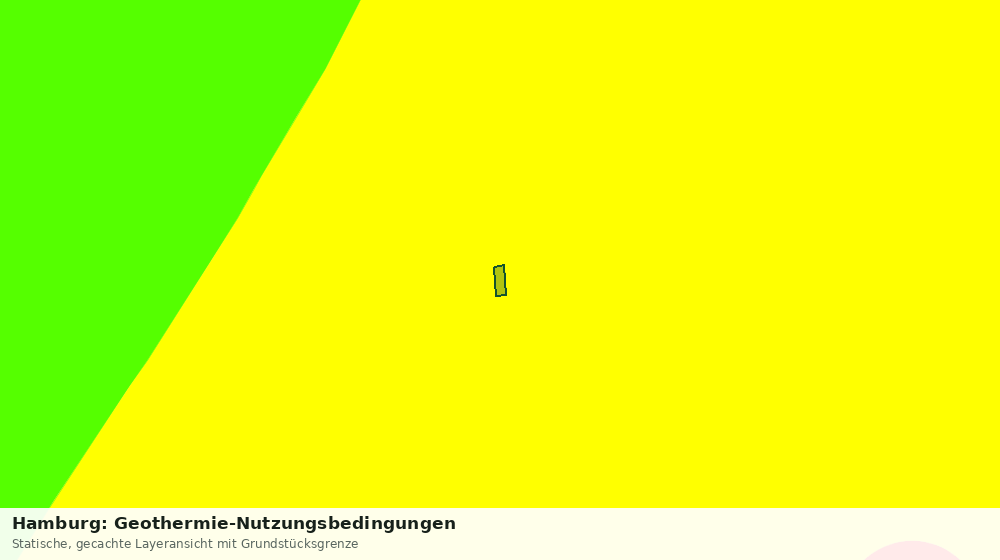 Statische Kartenansicht: Hamburg: Geothermie-Nutzungsbedingungen