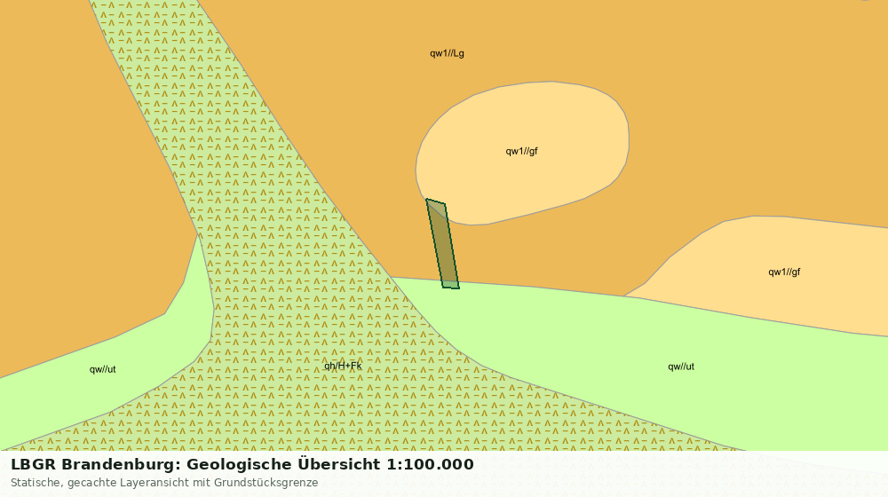 Statische Kartenansicht: LBGR Brandenburg: Geologische Übersicht 1:100.000