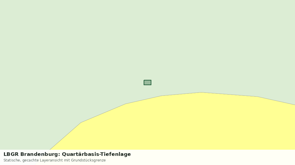 Statische Kartenansicht: LBGR Brandenburg: Quartärbasis-Tiefenlage