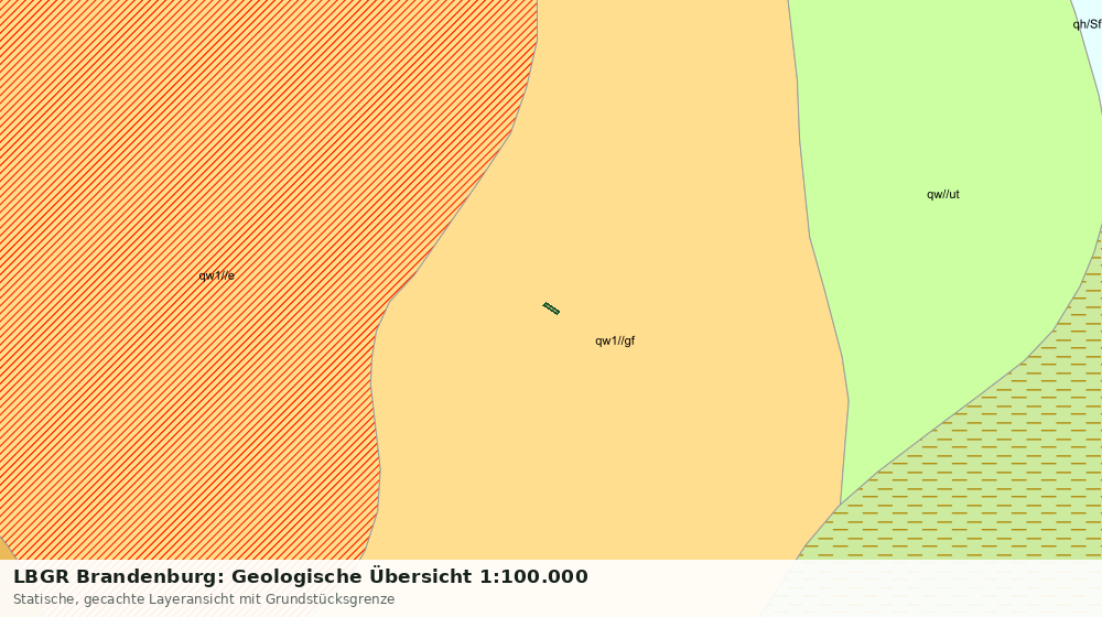 Statische Kartenansicht: LBGR Brandenburg: Geologische Übersicht 1:100.000