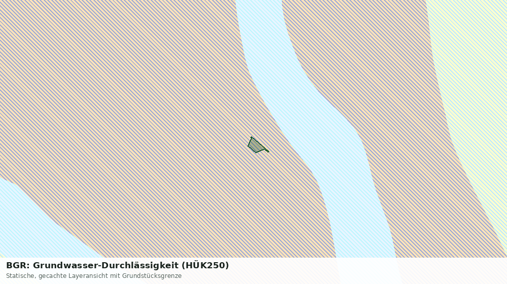 Statische Kartenansicht: BGR: Grundwasser-Durchlässigkeit (HÜK250)