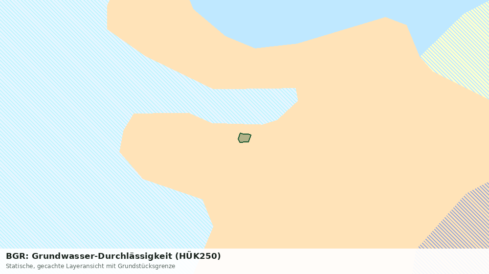 Statische Kartenansicht: BGR: Grundwasser-Durchlässigkeit (HÜK250)