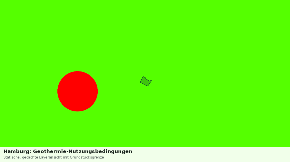 Statische Kartenansicht: Hamburg: Geothermie-Nutzungsbedingungen