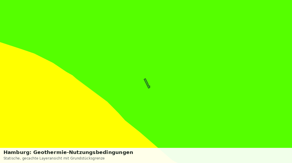 Statische Kartenansicht: Hamburg: Geothermie-Nutzungsbedingungen