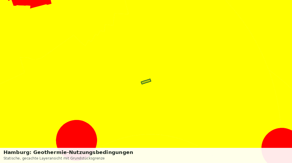 Statische Kartenansicht: Hamburg: Geothermie-Nutzungsbedingungen