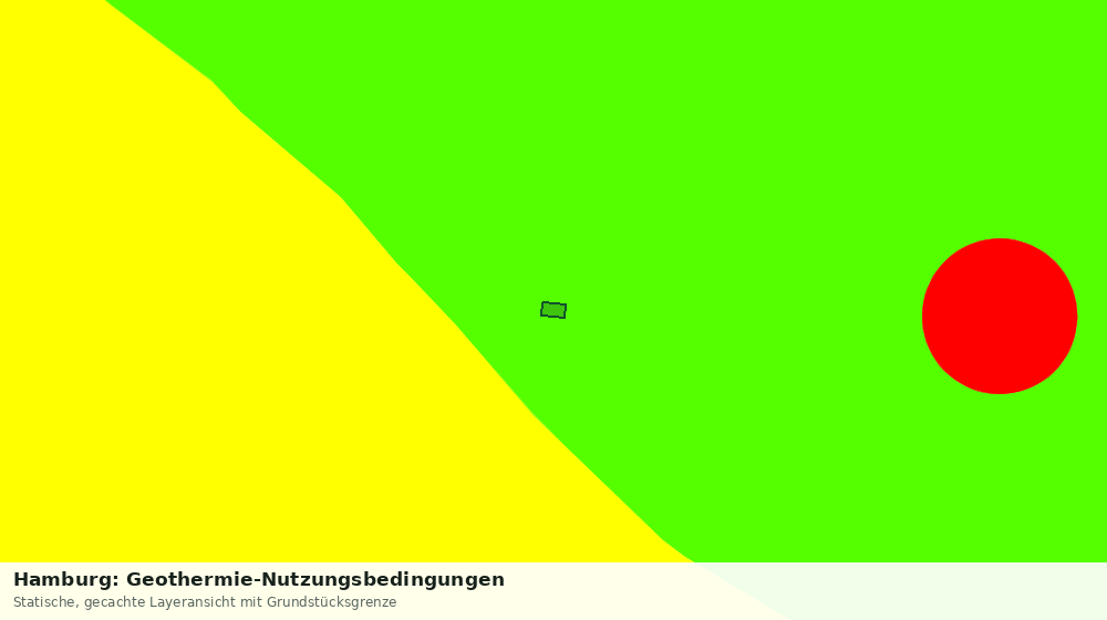 Statische Kartenansicht: Hamburg: Geothermie-Nutzungsbedingungen