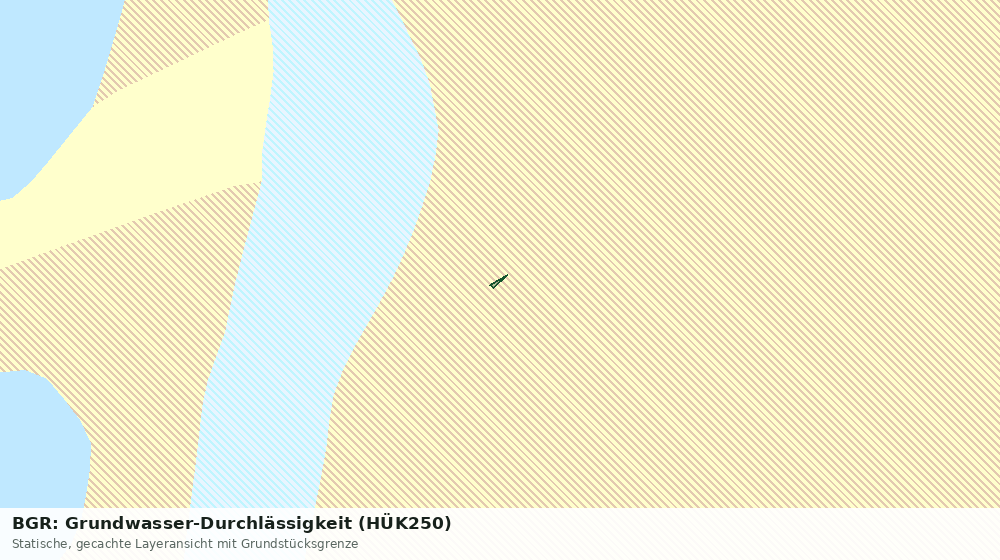 Statische Kartenansicht: BGR: Grundwasser-Durchlässigkeit (HÜK250)