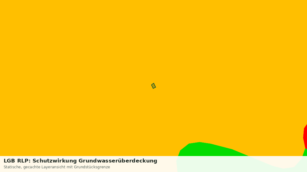 Statische Kartenansicht: LGB RLP: Schutzwirkung Grundwasserüberdeckung