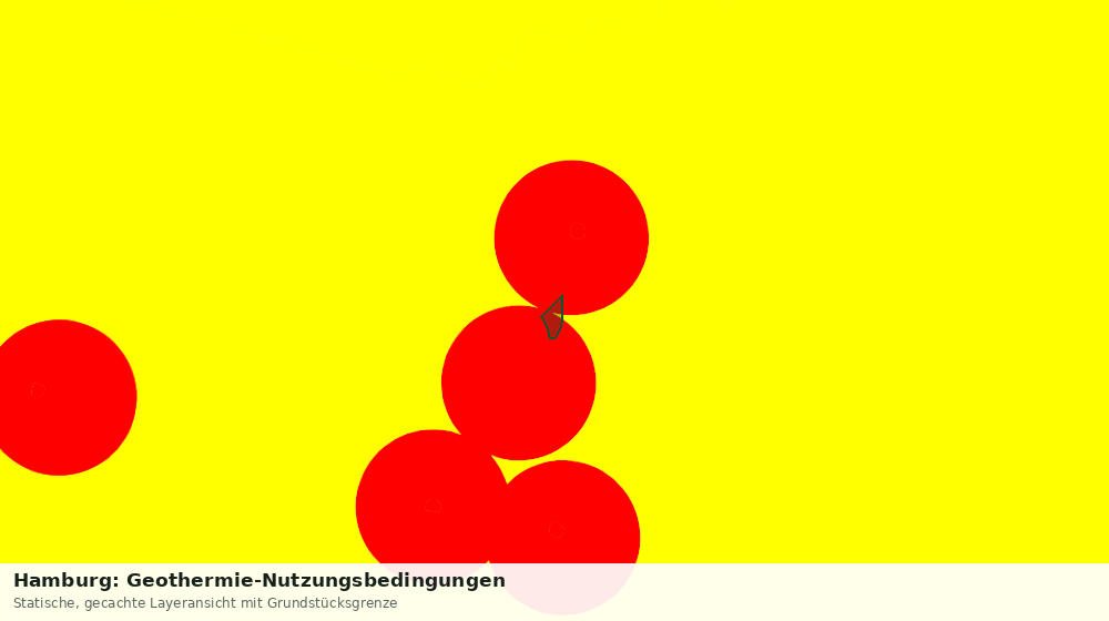 Statische Kartenansicht: Hamburg: Geothermie-Nutzungsbedingungen