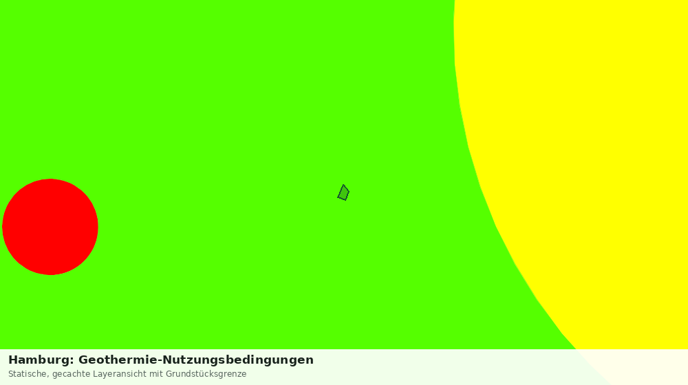 Statische Kartenansicht: Hamburg: Geothermie-Nutzungsbedingungen