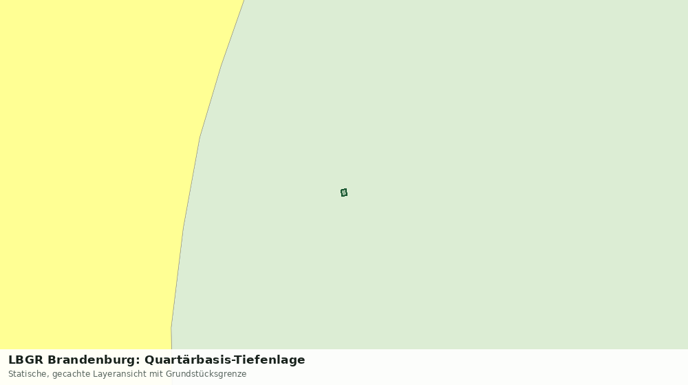 Statische Kartenansicht: LBGR Brandenburg: Quartärbasis-Tiefenlage