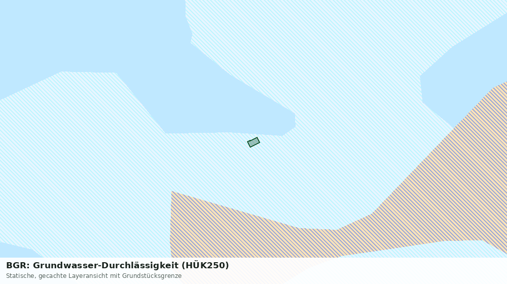 Statische Kartenansicht: BGR: Grundwasser-Durchlässigkeit (HÜK250)