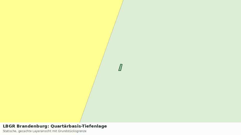 Statische Kartenansicht: LBGR Brandenburg: Quartärbasis-Tiefenlage