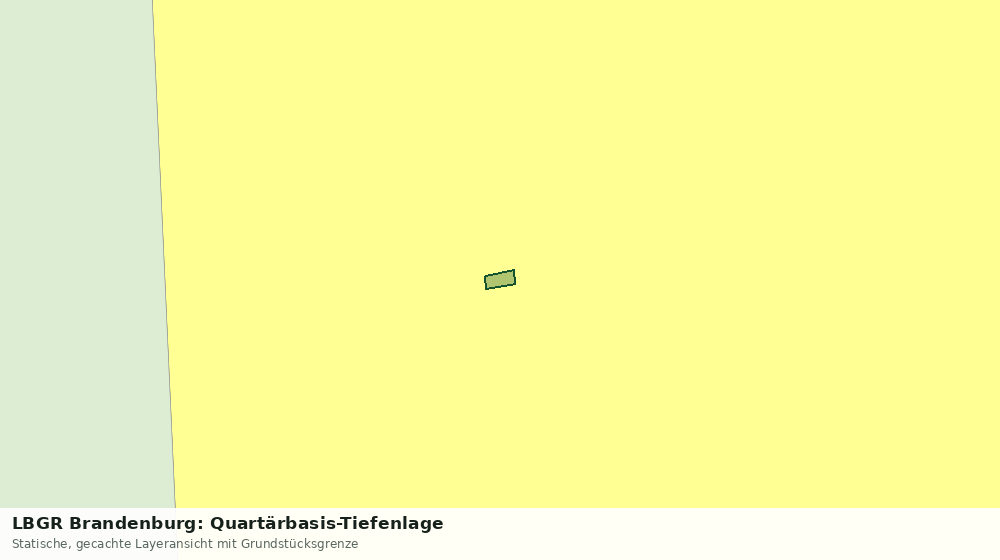 Statische Kartenansicht: LBGR Brandenburg: Quartärbasis-Tiefenlage