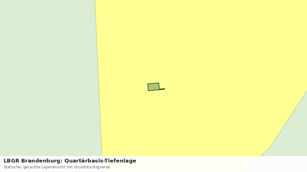 Statische Kartenansicht: LBGR Brandenburg: Quartärbasis-Tiefenlage