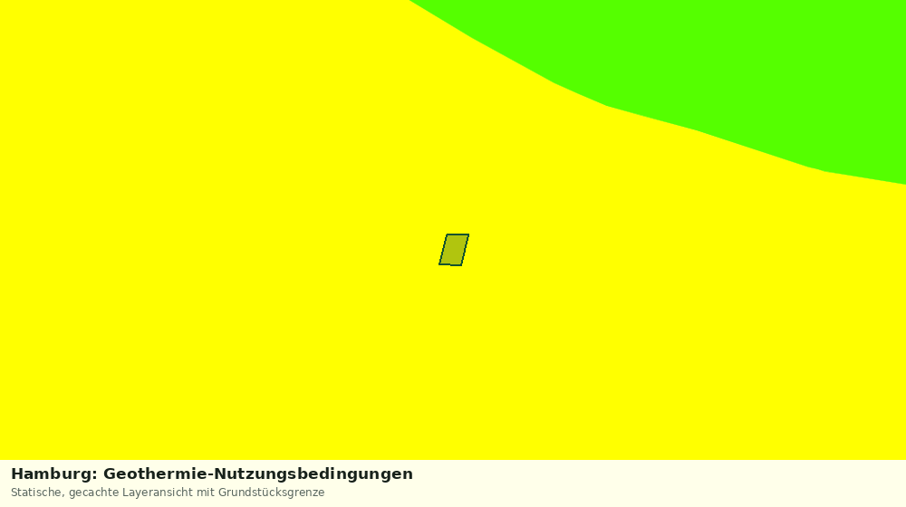 Statische Kartenansicht: Hamburg: Geothermie-Nutzungsbedingungen