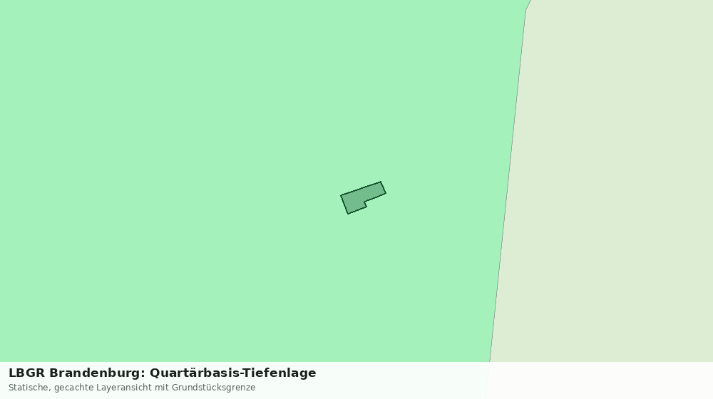 Statische Kartenansicht: LBGR Brandenburg: Quartärbasis-Tiefenlage