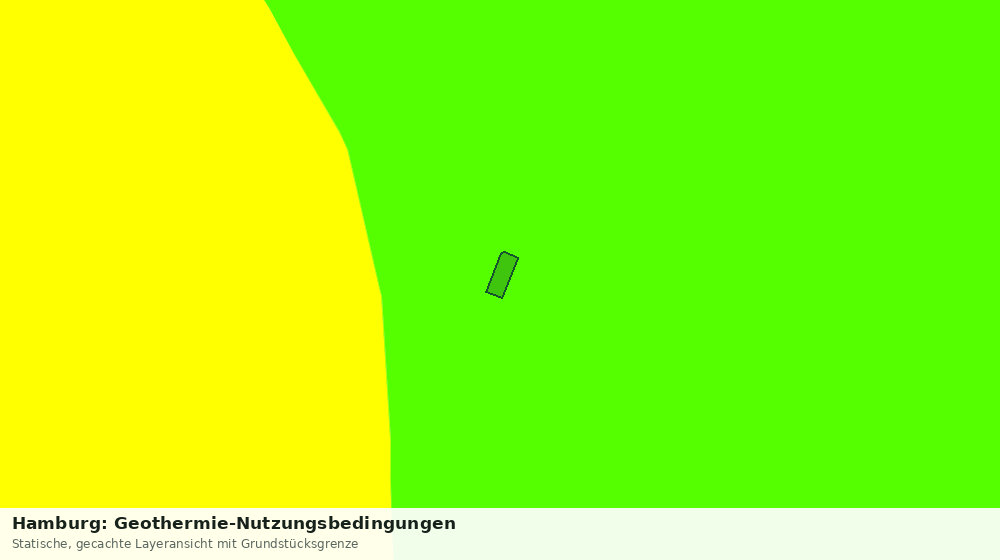 Statische Kartenansicht: Hamburg: Geothermie-Nutzungsbedingungen