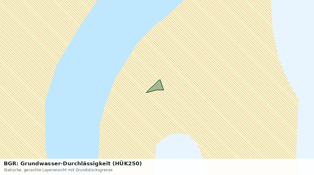 Statische Kartenansicht: BGR: Grundwasser-Durchlässigkeit (HÜK250)