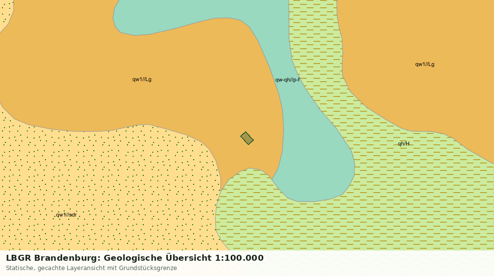 Statische Kartenansicht: LBGR Brandenburg: Geologische Übersicht 1:100.000