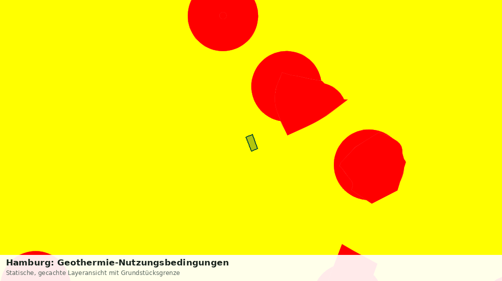 Statische Kartenansicht: Hamburg: Geothermie-Nutzungsbedingungen