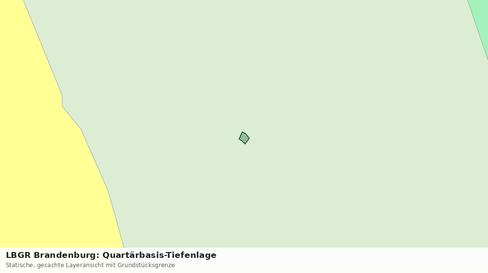 Statische Kartenansicht: LBGR Brandenburg: Quartärbasis-Tiefenlage