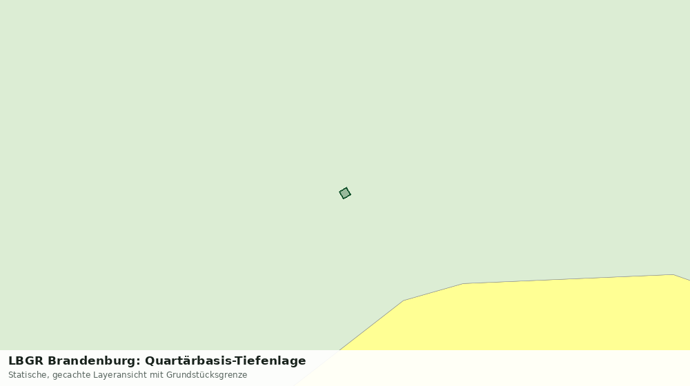 Statische Kartenansicht: LBGR Brandenburg: Quartärbasis-Tiefenlage