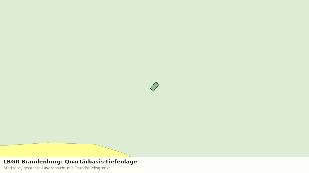 Statische Kartenansicht: LBGR Brandenburg: Quartärbasis-Tiefenlage