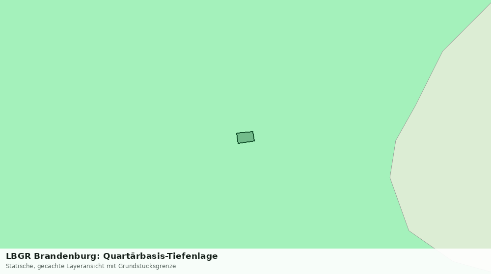 Statische Kartenansicht: LBGR Brandenburg: Quartärbasis-Tiefenlage