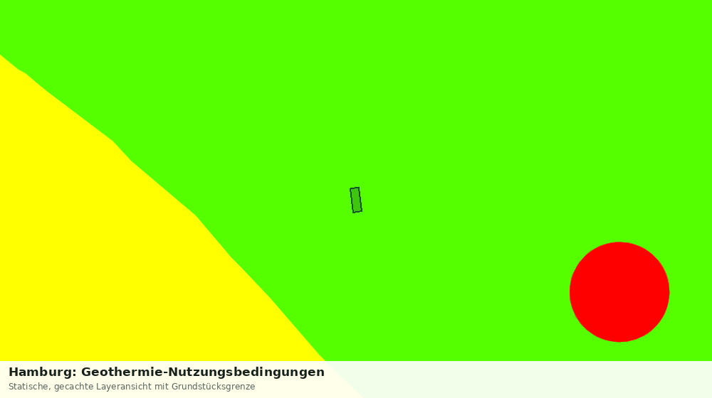Statische Kartenansicht: Hamburg: Geothermie-Nutzungsbedingungen