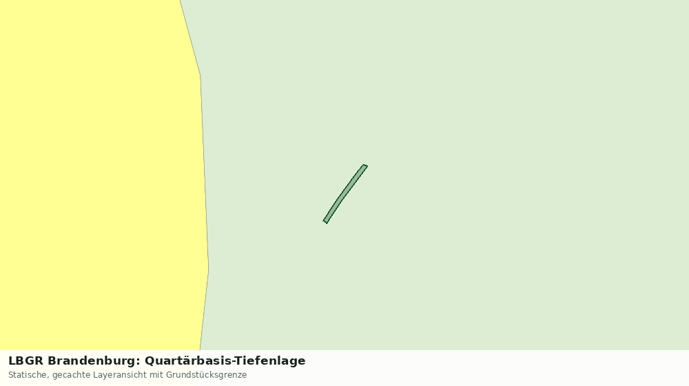 Statische Kartenansicht: LBGR Brandenburg: Quartärbasis-Tiefenlage